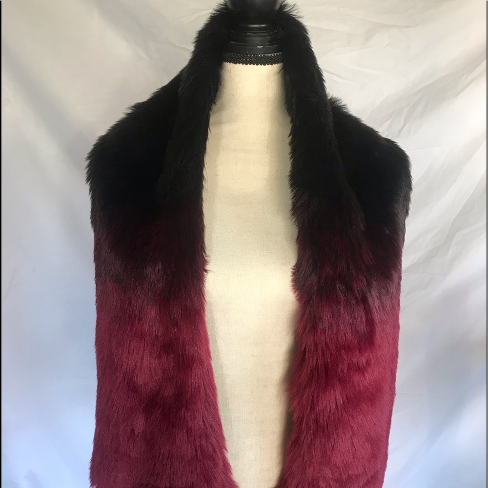 Ombré Faux Fur Scarf